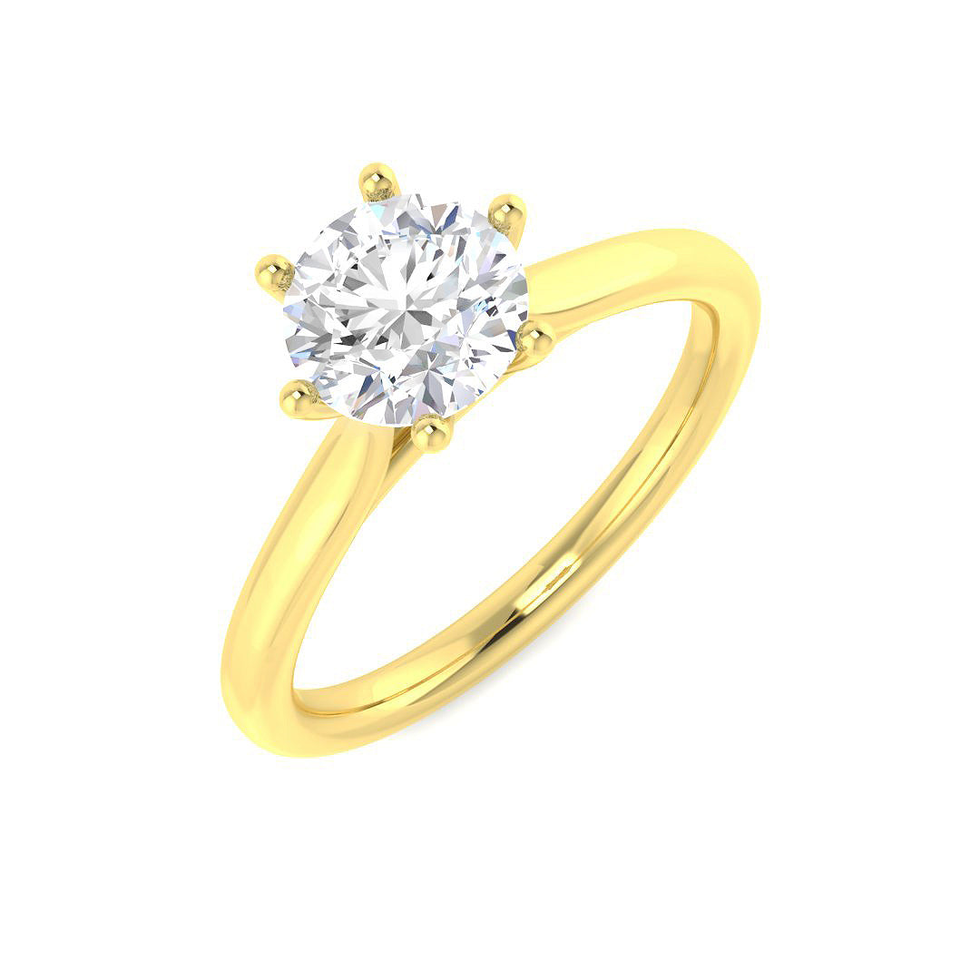 Engagement Lab-Grown Diamond Ring 1.07ct – SR5759-6.4 – 18k Yellow Gold