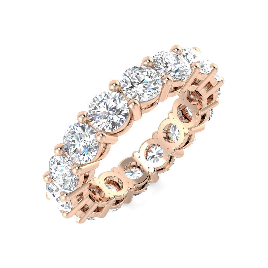 Full Eternity Diamond Ring 2.52ct–4.84ct – SR4564 – 18k Rose Gold