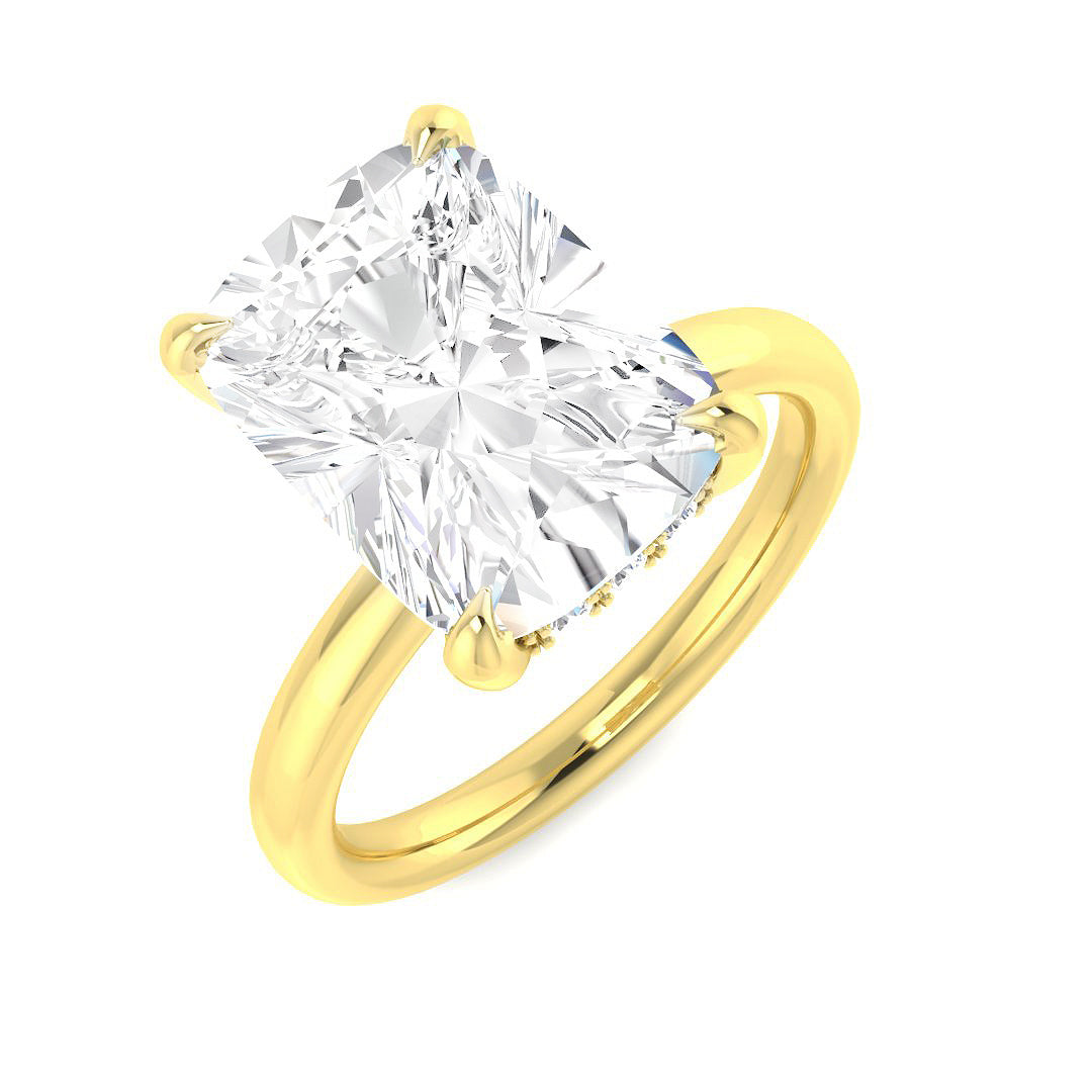 Engagement Lab-Grown Diamond Ring 5.22ct–5.25ct – SR5767 – 18k Yellow Gold