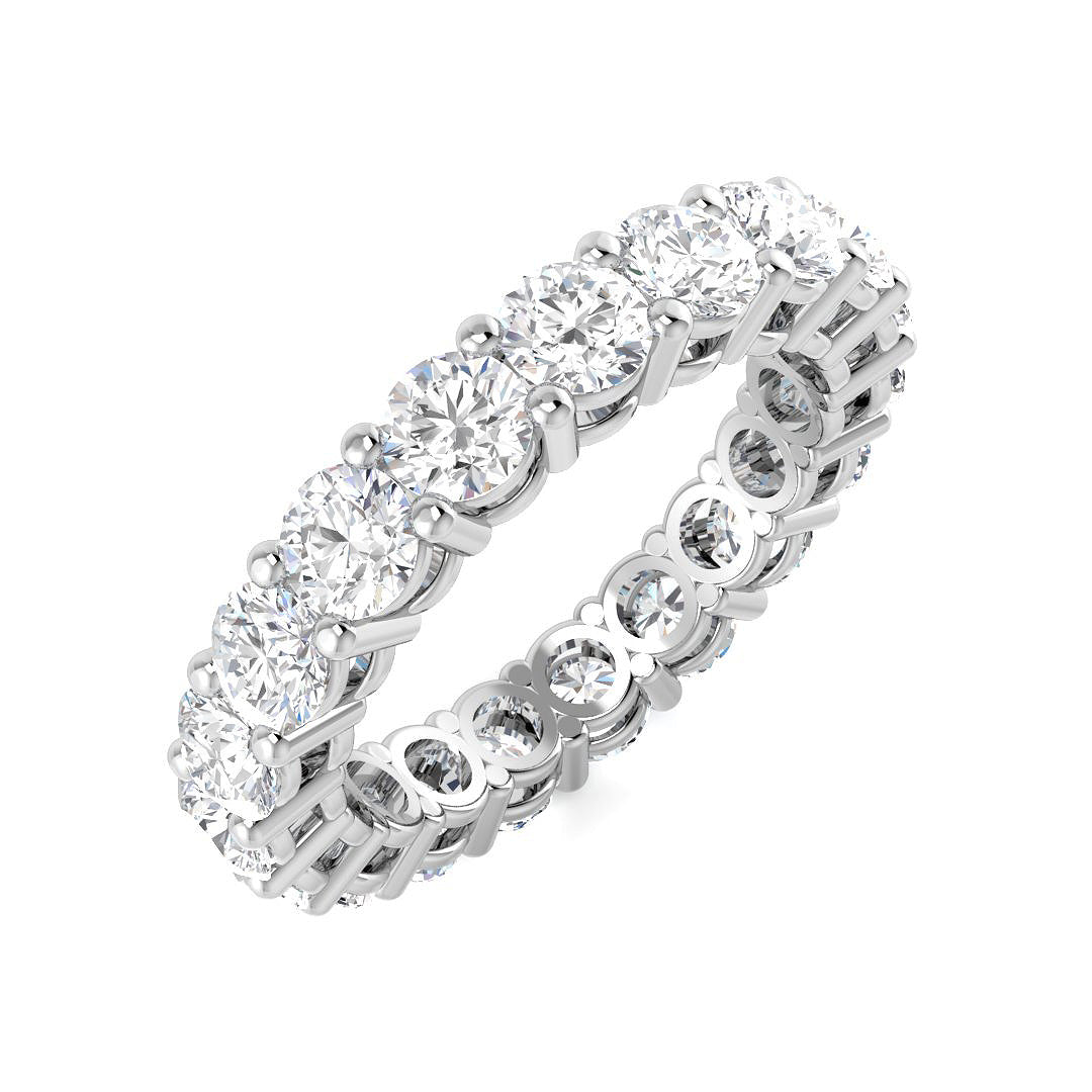 Full Eternity Diamond Ring 2.52ct–4.84ct – SR4564 – 18k White Gold