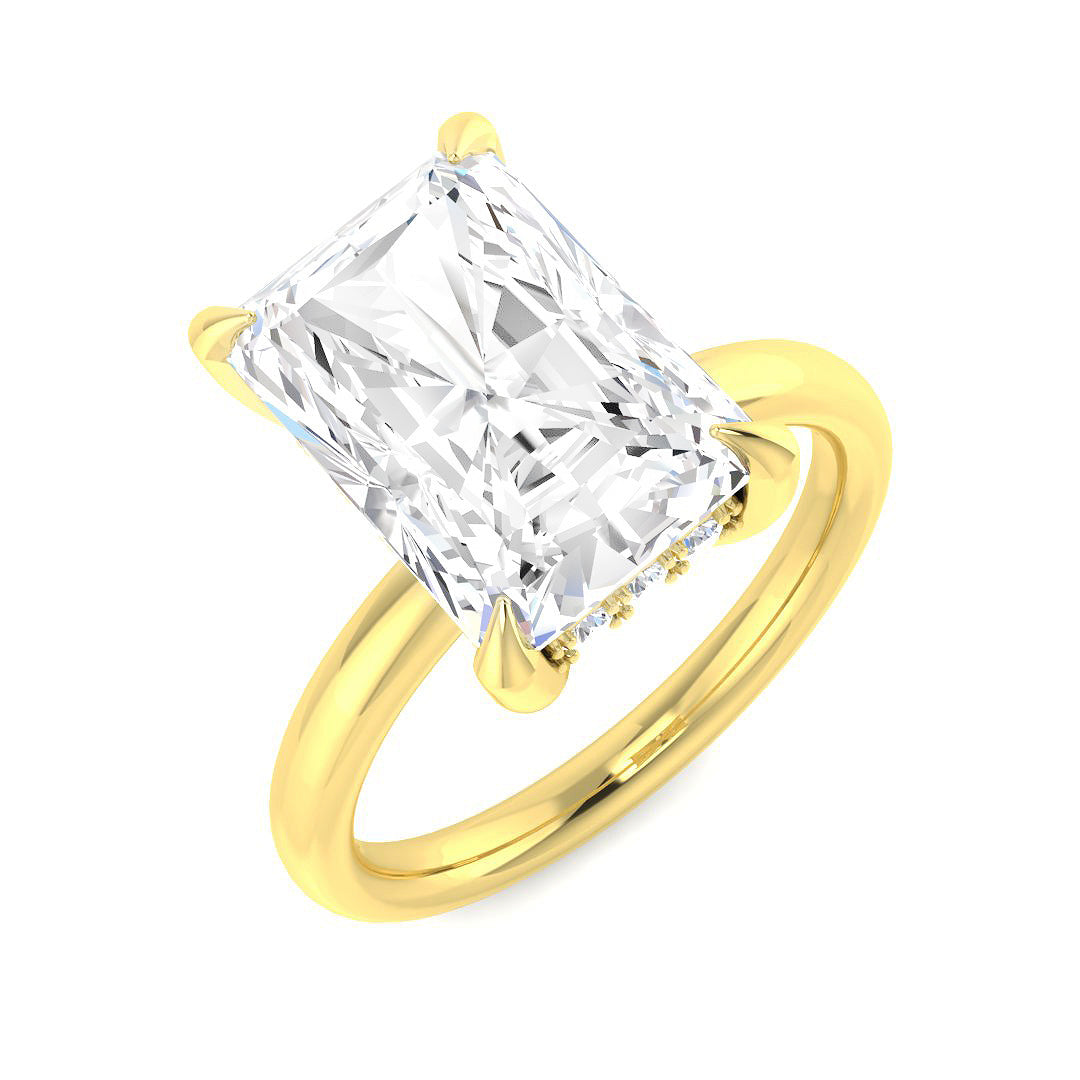 Engagement Lab-Grown Diamond Ring 5.27ct – SR6011 – 18k Yellow Gold
