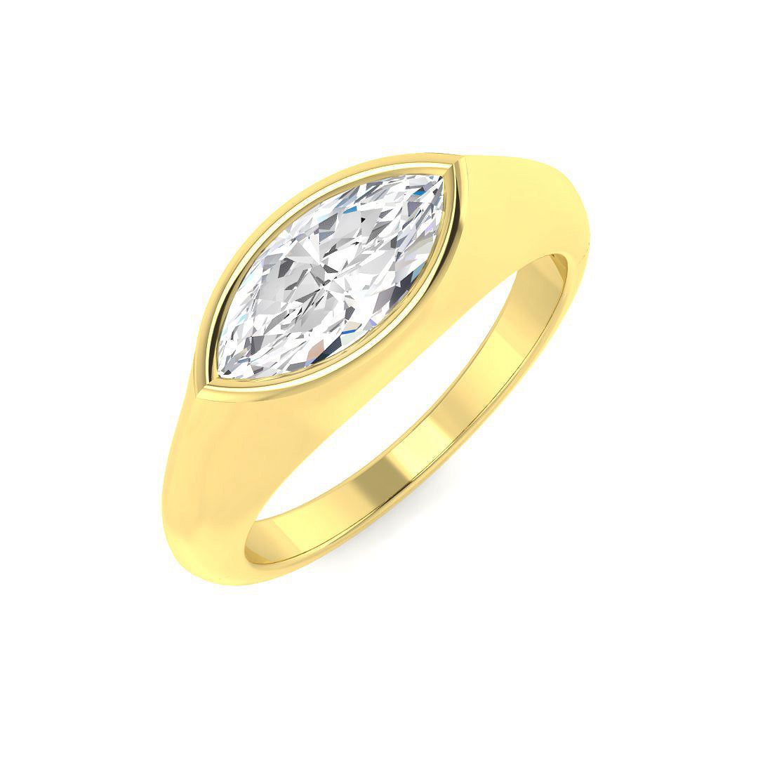 Engagement Lab-Grown Diamond Ring 1.0ct–1.01ct – SR5146 – 18k Yellow Gold