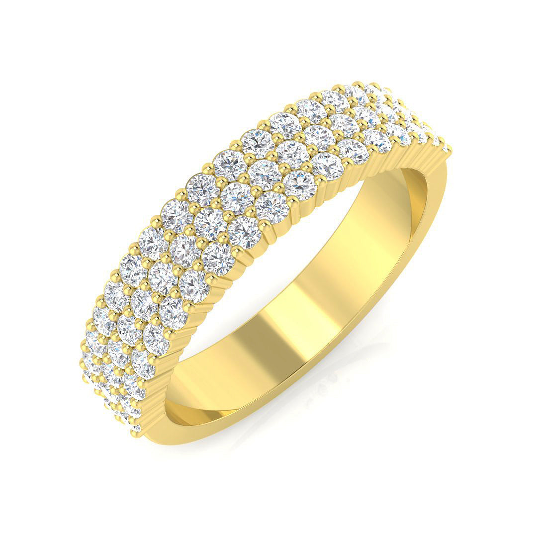 Half Eternity Diamond Ring 0.73ct–0.97ct – BJR0570 – 18k Yellow Gold