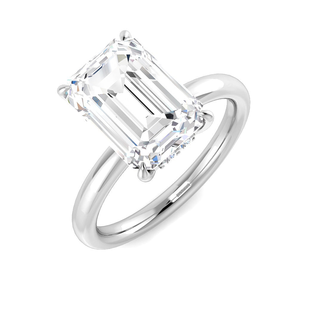 Engagement Lab-Grown Diamond Ring 4.16ct–4.2ct – SR5978 – 18k White Gold