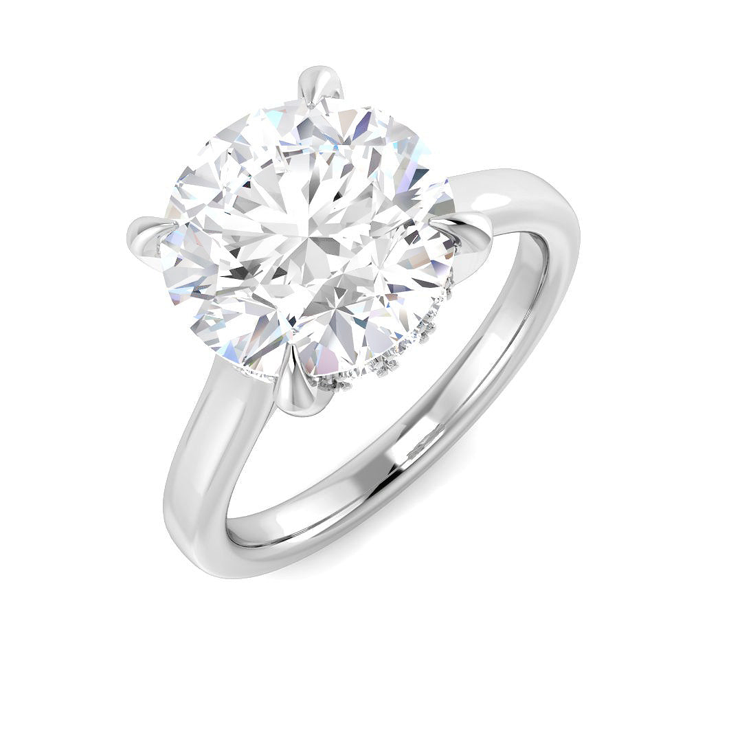 Engagement Lab-Grown Diamond Ring 4.22ct – SR5593 – 18k White Gold