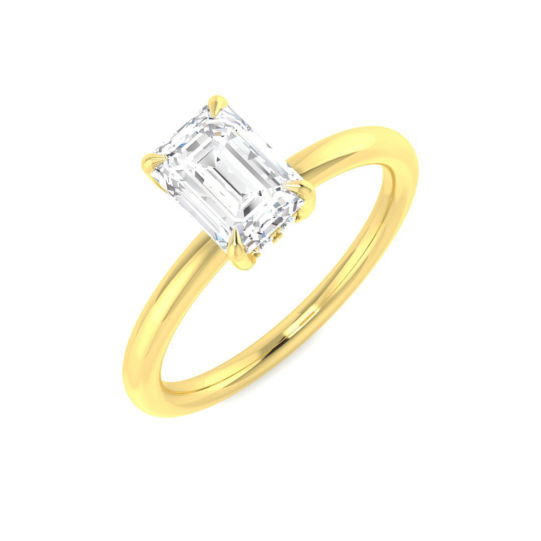 Engagement Lab-Grown Diamond Ring 1.1ct–1.14ct – SR5924 – 18k Yellow Gold