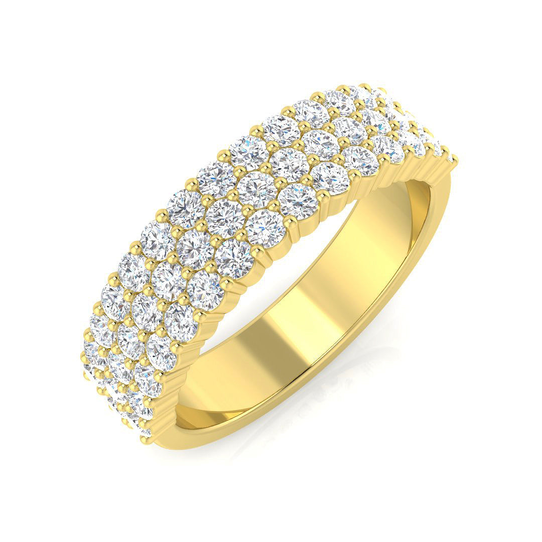 Half Eternity Diamond Ring 0.73ct–0.97ct – BJR0570 – 18k Yellow Gold