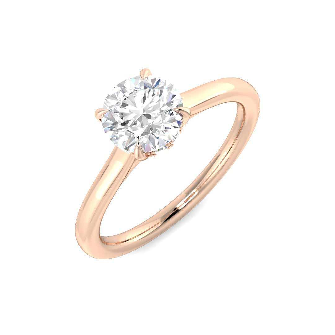 Engagement Lab-Grown Diamond Ring 1.09ct–1.11ct – SR5590 – 18k Rose Gold