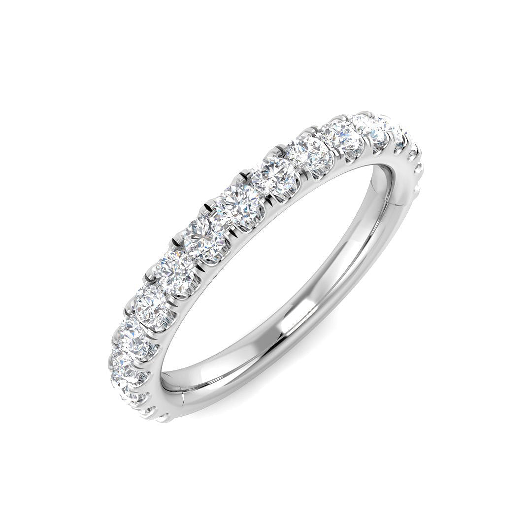 Half Eternity Diamond Ring 0.37ct–0.78ct – SR6737 – 18k White Gold