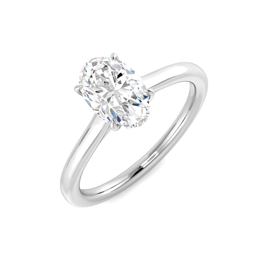 Engagement Lab-Grown Diamond Ring 1.11ct – SR5616 – 18k White Gold