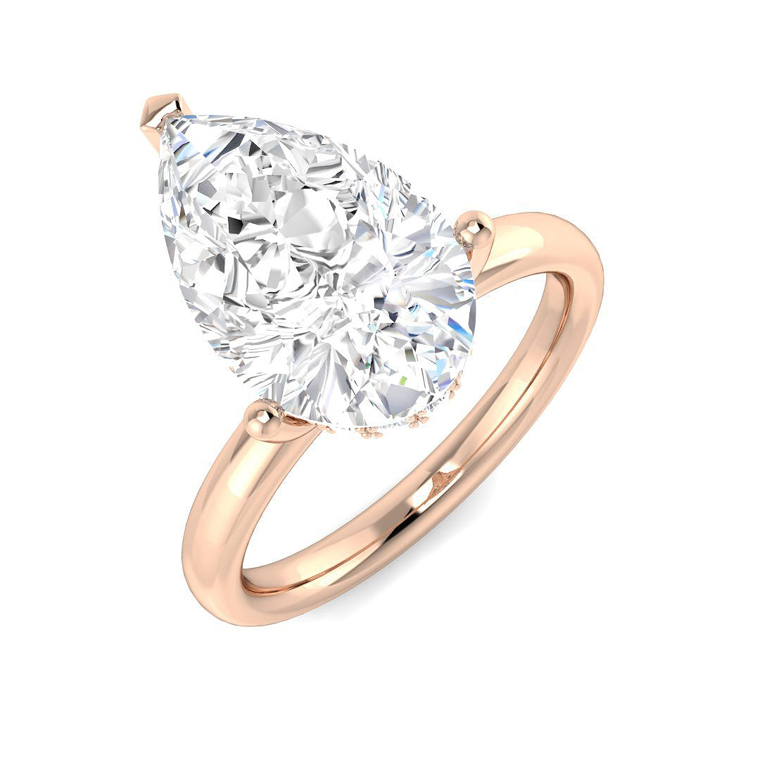Engagement Lab-Grown Diamond Ring 4.21ct – SR5708 – 18k Rose Gold