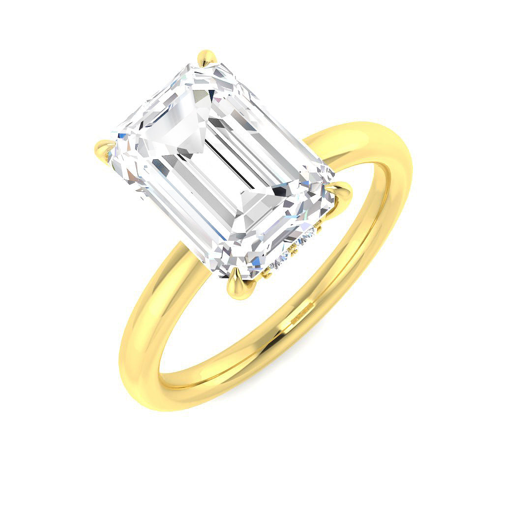 Engagement Lab-Grown Diamond Ring 4.16ct–4.2ct – SR5978 – 18k Yellow Gold