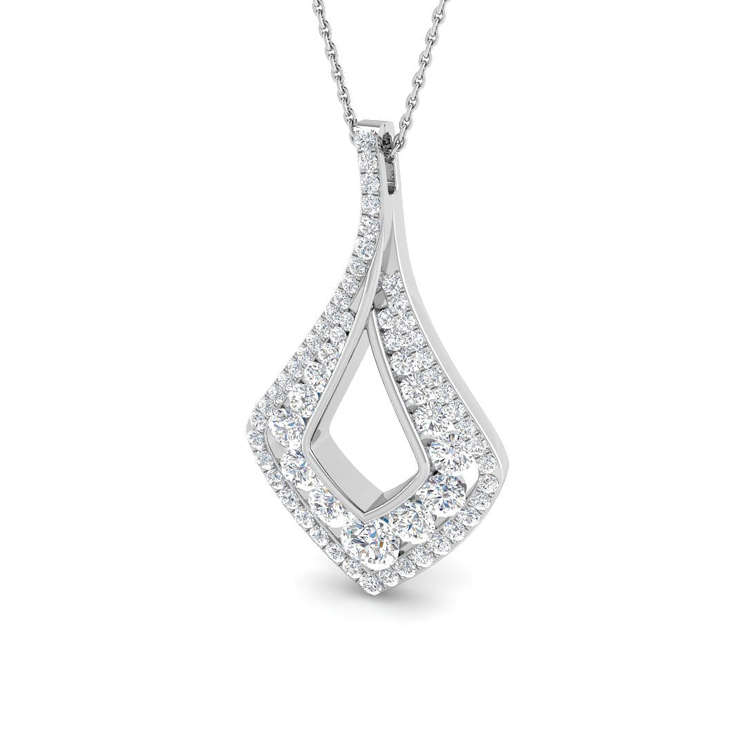 Fancy Diamond Ring 1.96ct – SP7082 – 18k White Gold