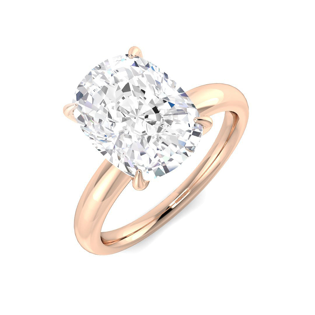 Engagement Lab-Grown Diamond Ring 4.03ct – SR6162 – 18k Rose Gold