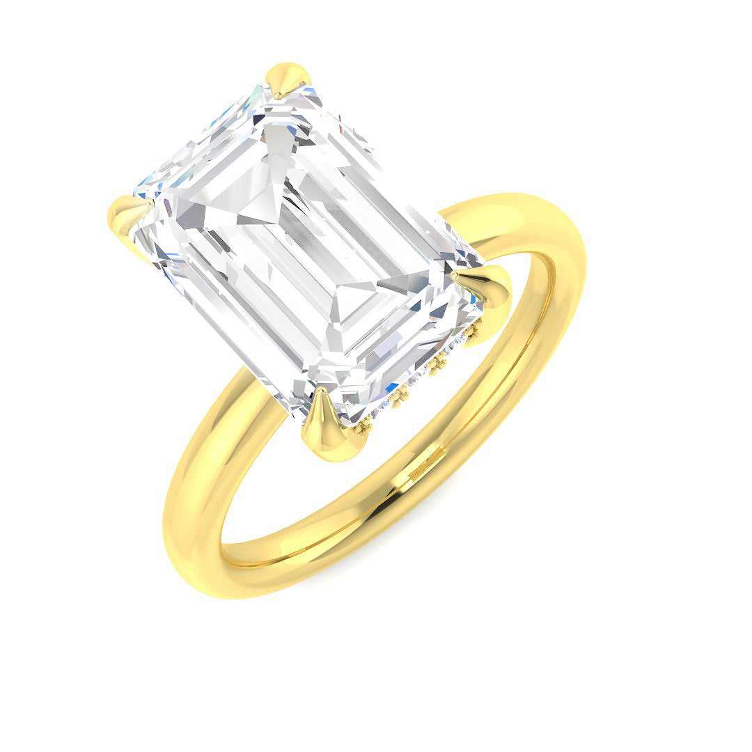 Engagement Lab-Grown Diamond Ring 5.24ct–5.28ct – SR5984 – 18k Yellow Gold