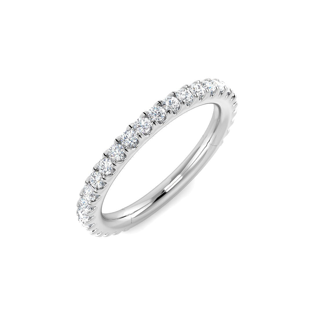 Half Eternity Diamond Ring 0.37ct–0.78ct – SR6737 – 18k White Gold