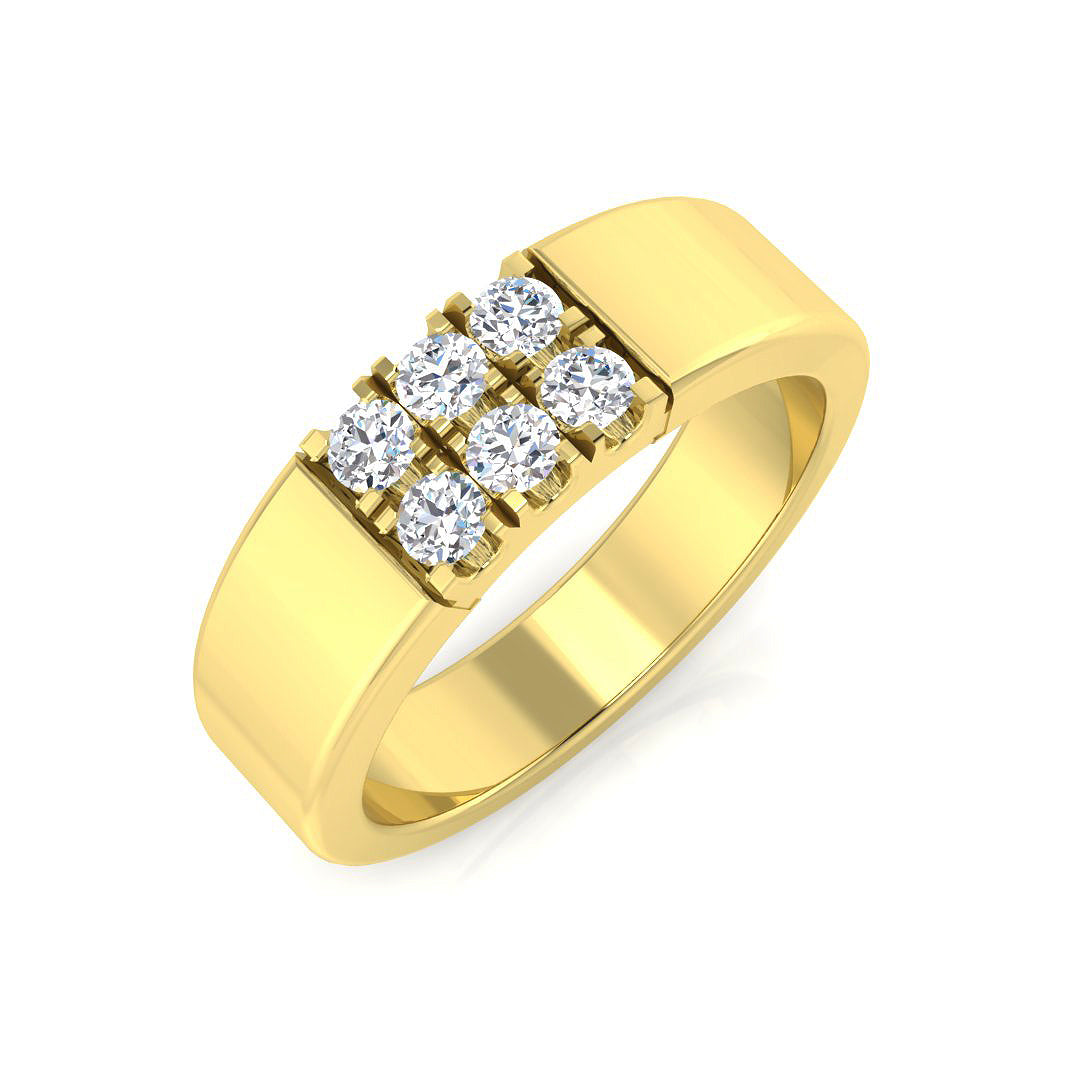 Multi Stone Diamond Ring 0.31ct – SL8753 – 18k Yellow Gold