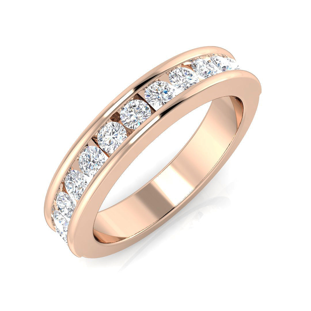 Half Eternity Diamond Ring 0.44ct–2.05ct – SR7946 – 18k Rose Gold