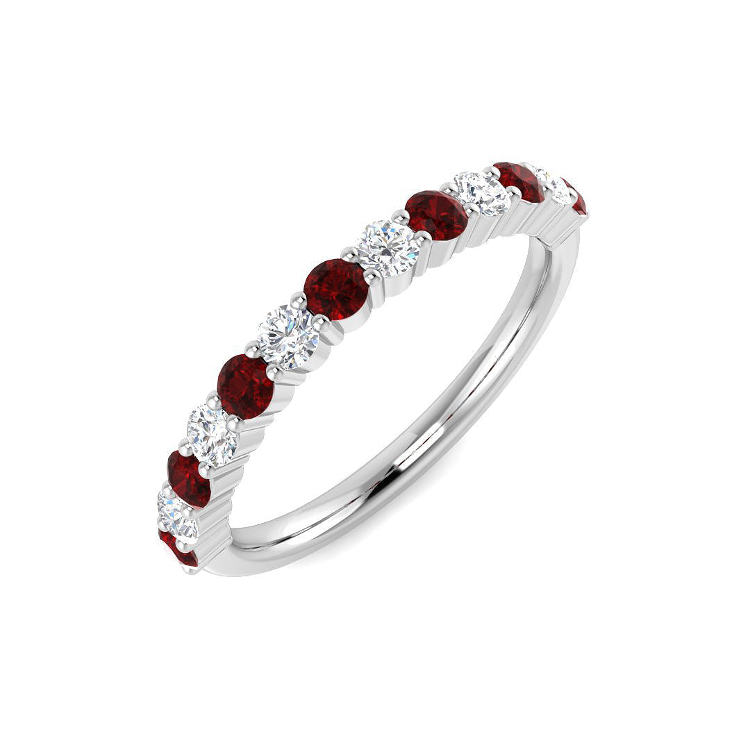 Half Eternity Diamond Ring 0.71ct–2.15ct – BJR0448~RY – 18k White Gold