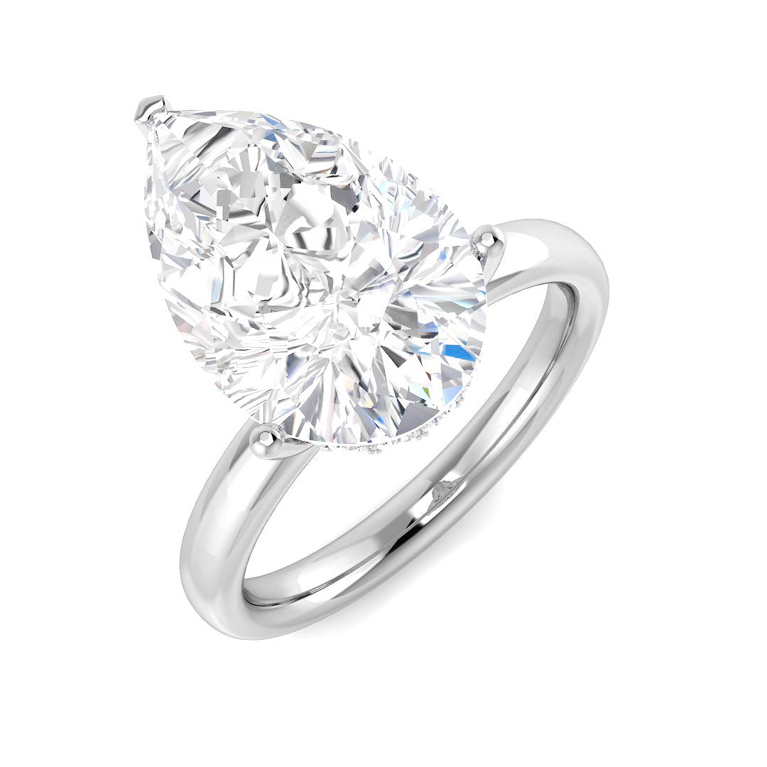 Engagement Lab-Grown Diamond Ring 5.27ct – SR5683 – 18k White Gold