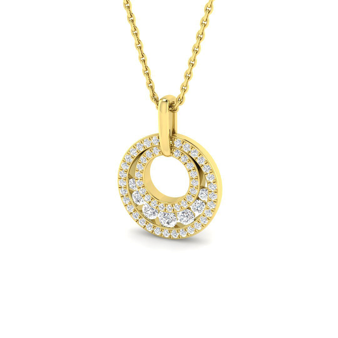 Circle of Life Diamond Ring 0.38ct – SP7142 – 18k Yellow Gold