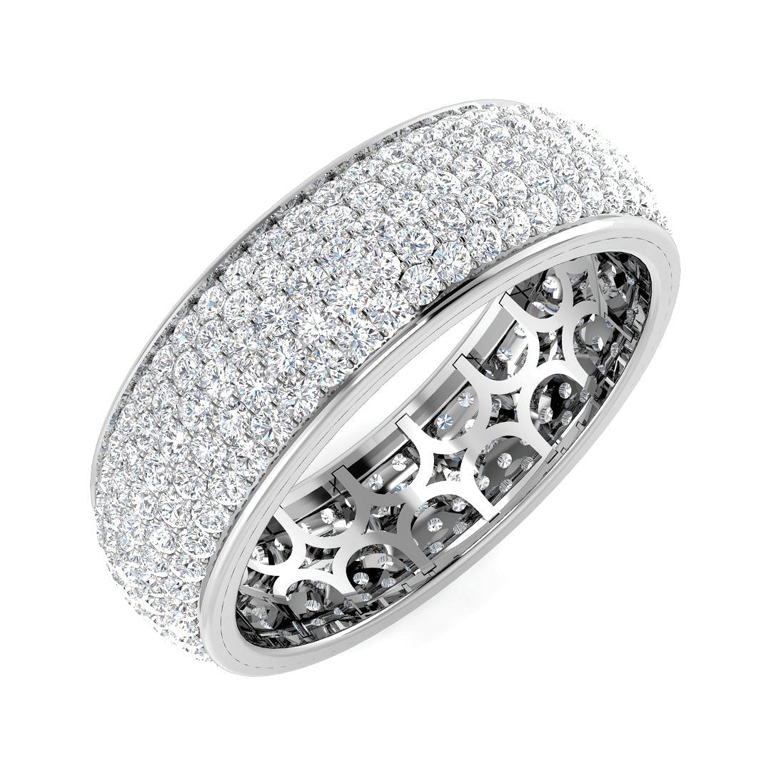 Full Eternity Diamond Ring 2.0ct–2.56ct – BJR0059 – 18k White Gold