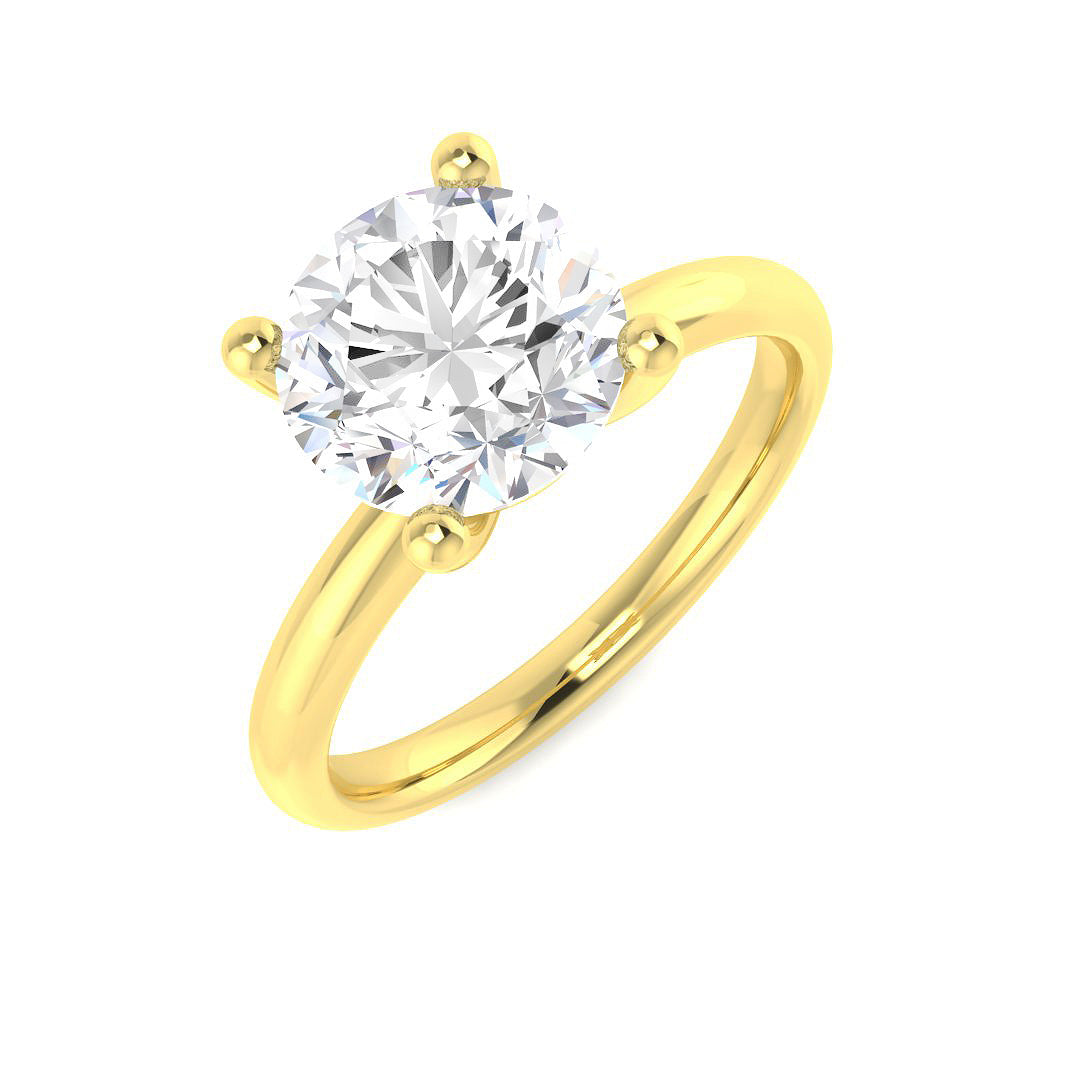 Engagement Lab-Grown Diamond Ring 1.5ct–4.05ct – SR5117 – 18k Yellow Gold