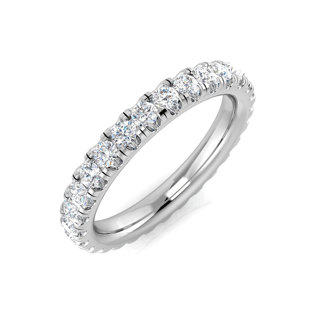 Full Eternity Diamond Ring 0.2ct–4.15ct – SR512 – 18k White Gold