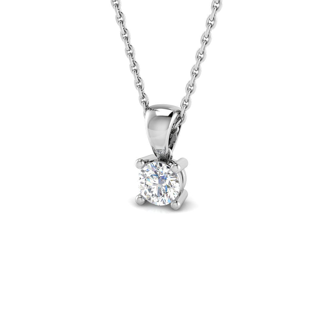 Solitaire Diamond Ring 0.24ct – PDR0025 – 18k White Gold