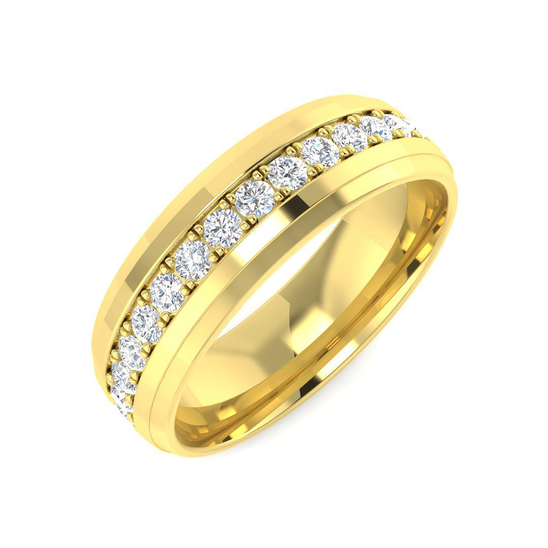 Full Eternity Diamond Ring 1.0ct – SR3583 – 18k Yellow Gold
