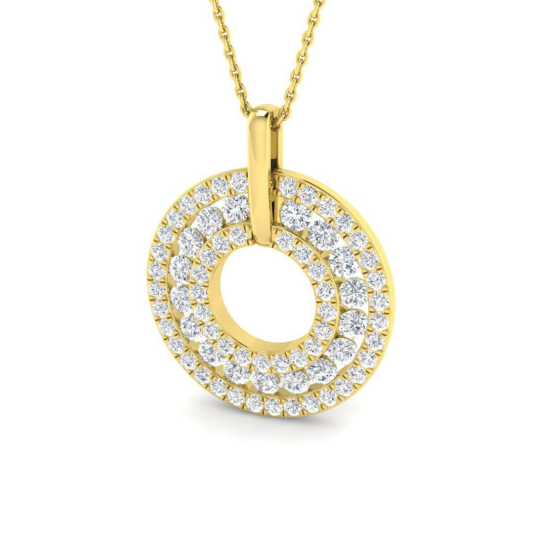 Circle of Life Diamond Ring 0.8ct–1.82ct – SP6863 – 18k Yellow Gold