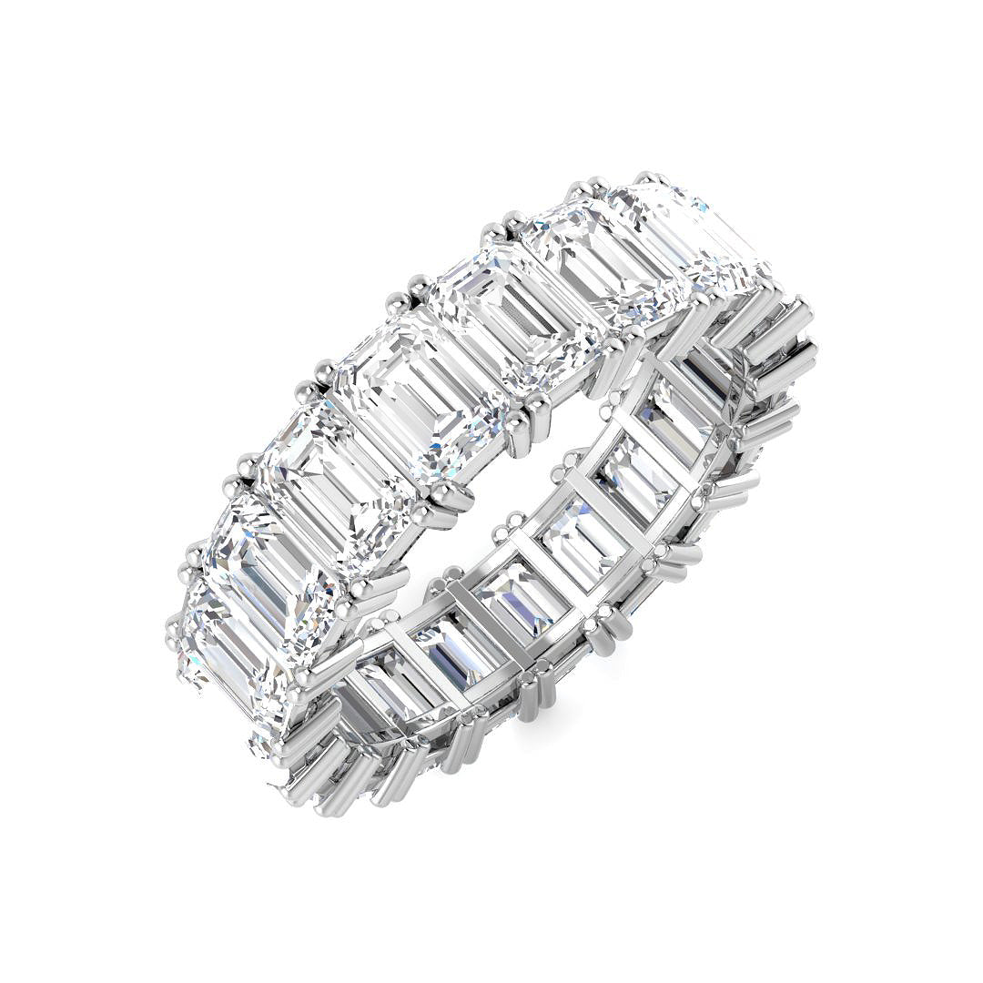 Full Eternity Diamond Ring 3.27ct–9.57ct – SR3263 – 18k White Gold