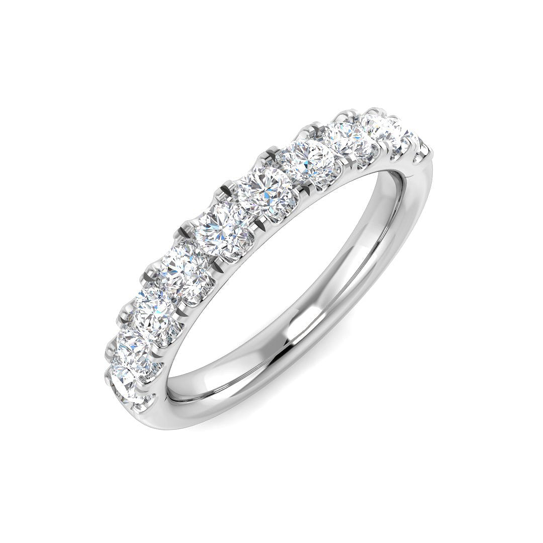 Half Eternity Diamond Ring 0.14ct–2.18ct – SR4962 – 18k White Gold