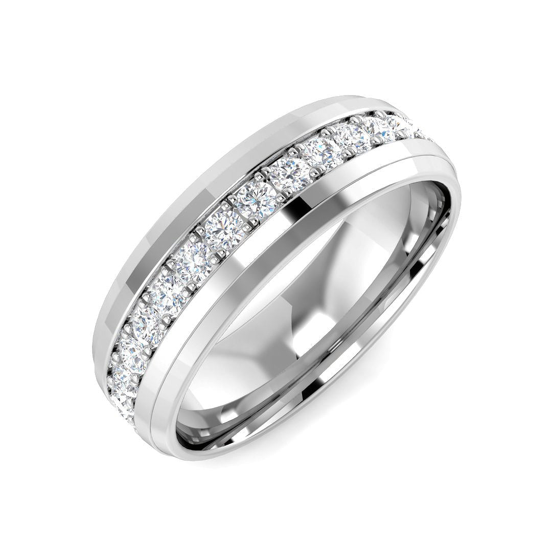 Full Eternity Diamond Ring 1.0ct – SR3583 – 18k White Gold