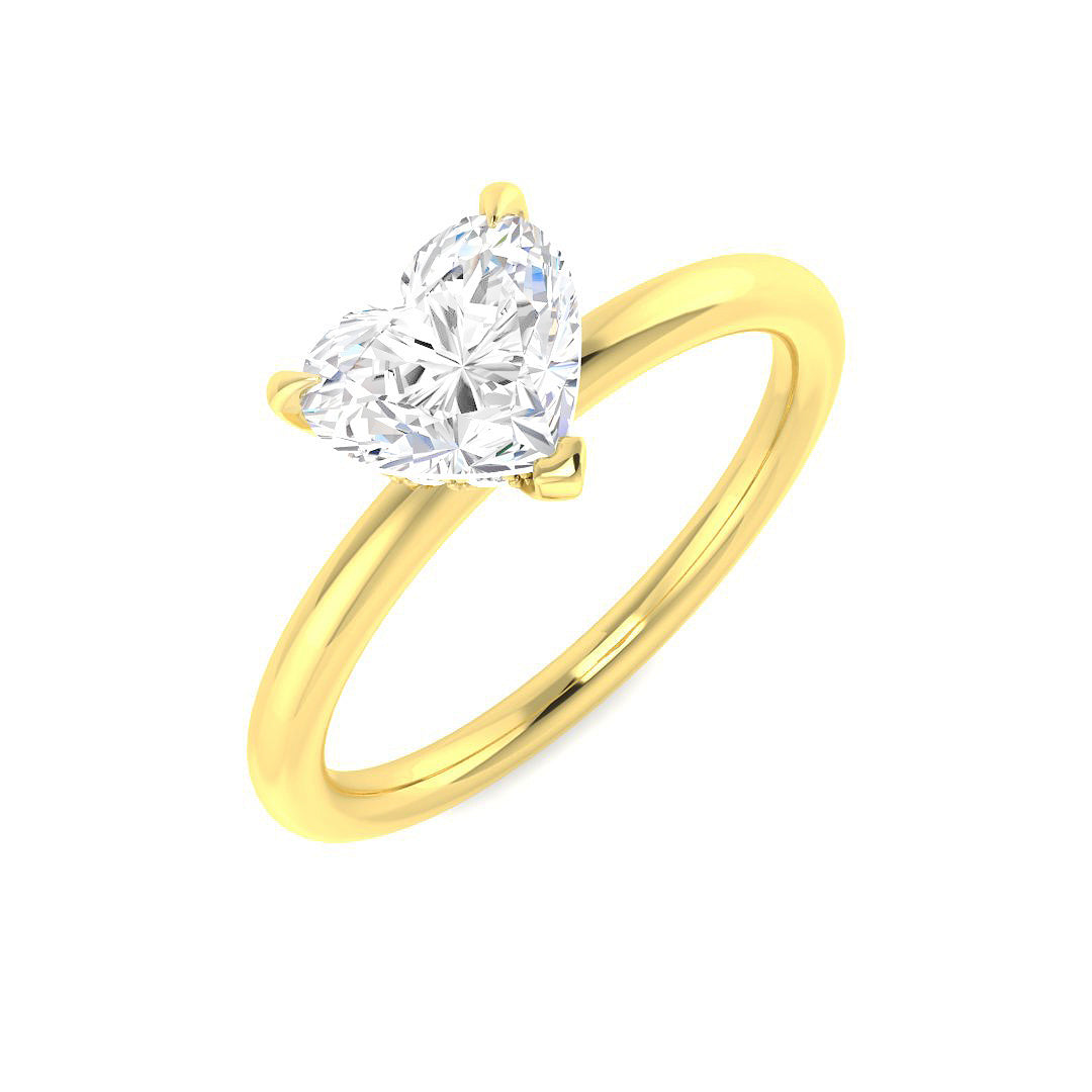 Engagement Lab-Grown Diamond Ring 1.1ct–1.13ct – SR6092 – 18k Yellow Gold