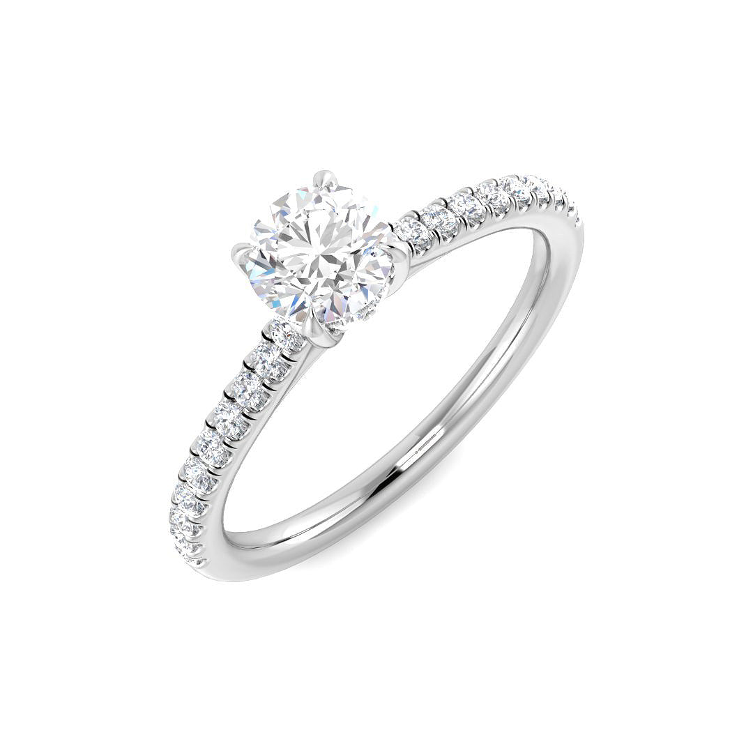 Engagement Lab-Grown Diamond Ring 0.76ct–0.77ct – SR5539 – 18k White Gold