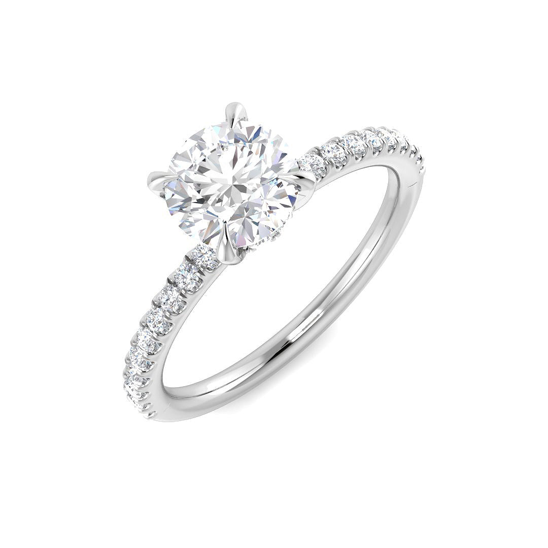 Engagement Lab-Grown Diamond Ring 1.24ct–1.29ct – SR5836 – 18k White Gold