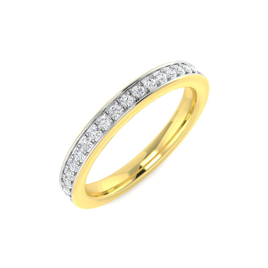 Half Eternity Diamond Ring 0.24ct – SR5155 – 18k Yellow Gold