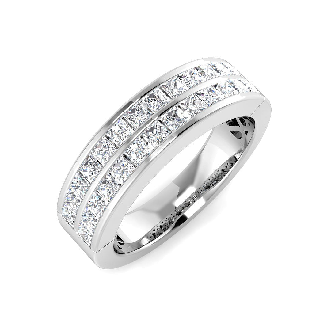 Half Eternity Diamond Ring 0.47ct–1.0ct – BJR0138 – 18k White Gold