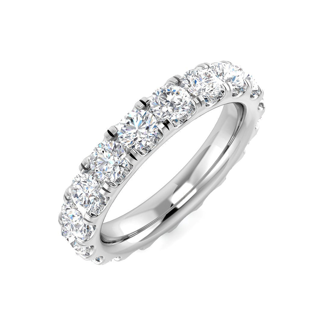 Full Eternity Diamond Ring 0.2ct–4.15ct – SR512 – 18k White Gold