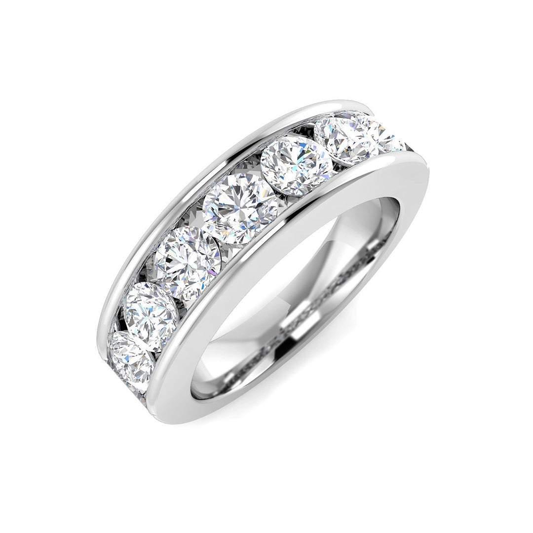 Multi Stone Diamond Ring 0.8ct–2.99ct – SR5149 – 18k White Gold