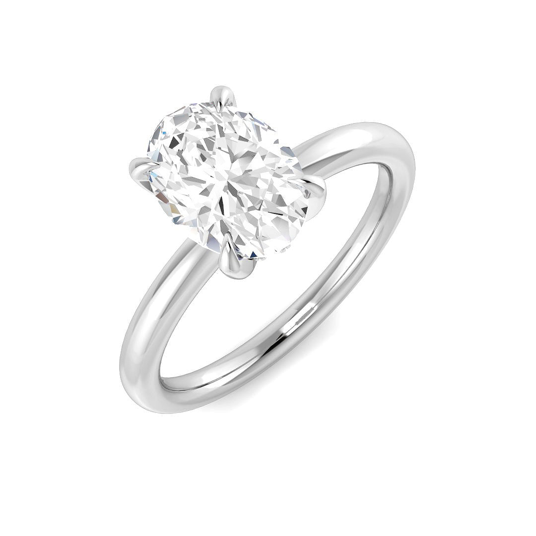 Engagement Lab-Grown Diamond Ring 1.57ct–1.6ct – SR3786 – 18k White Gold
