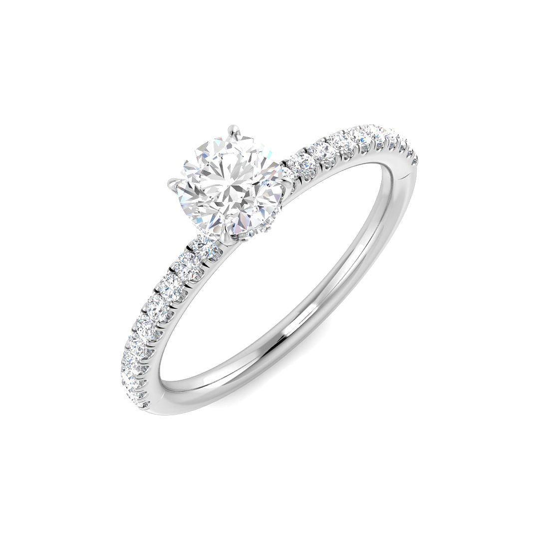 Engagement Diamond Ring 0.72ct–0.76ct – SR5053 – 18k White Gold