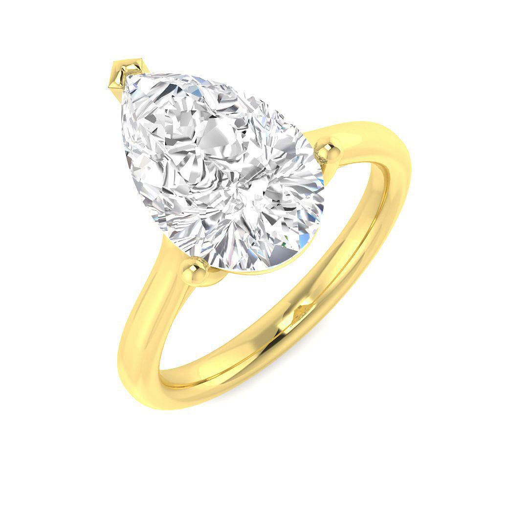 Engagement Lab-Grown Diamond Ring 3.03ct – SR5151 – 18k Yellow Gold