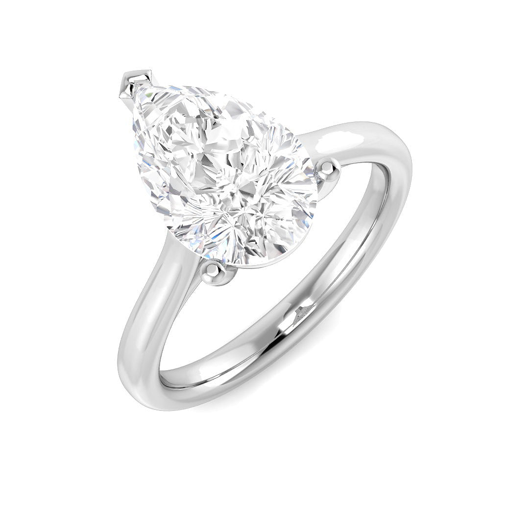 Engagement Lab-Grown Diamond Ring 3.03ct – SR4903 – 18k White Gold