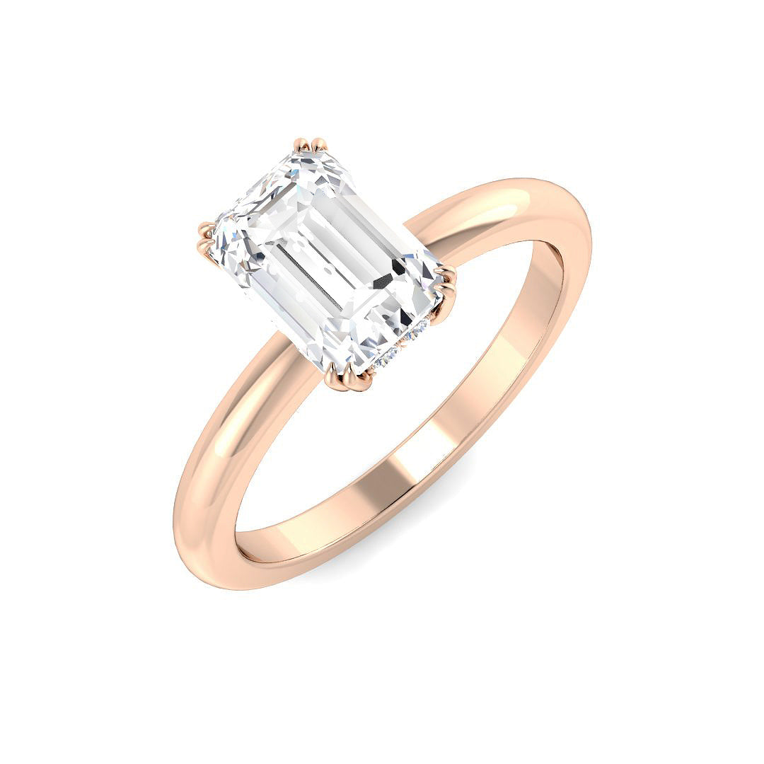 Engagement Lab-Grown Diamond Ring 1.04ct–3.14ct – SR5209 – 18k Rose Gold