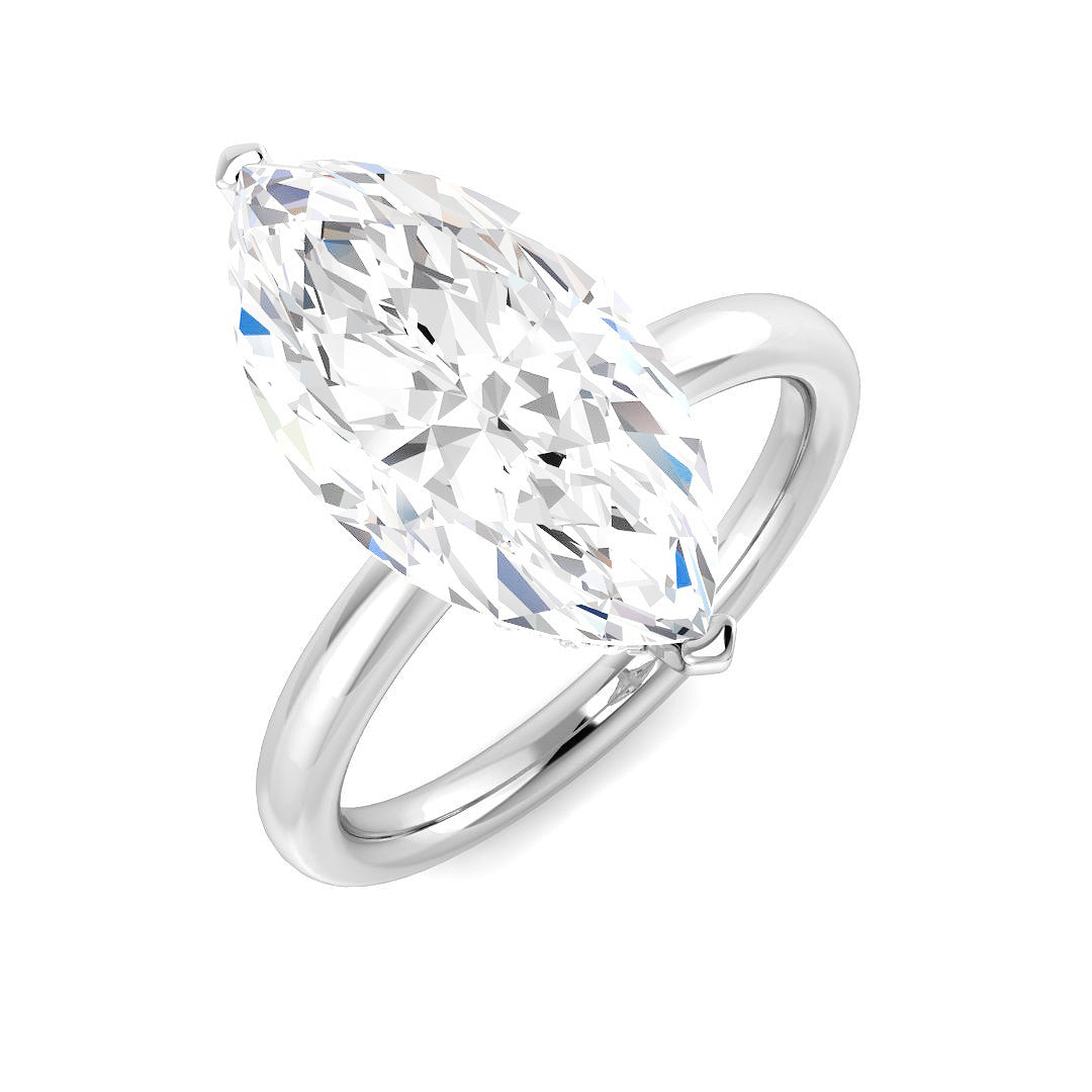 Engagement Lab-Grown Diamond Ring 4.28ct – SR5817 – 18k White Gold