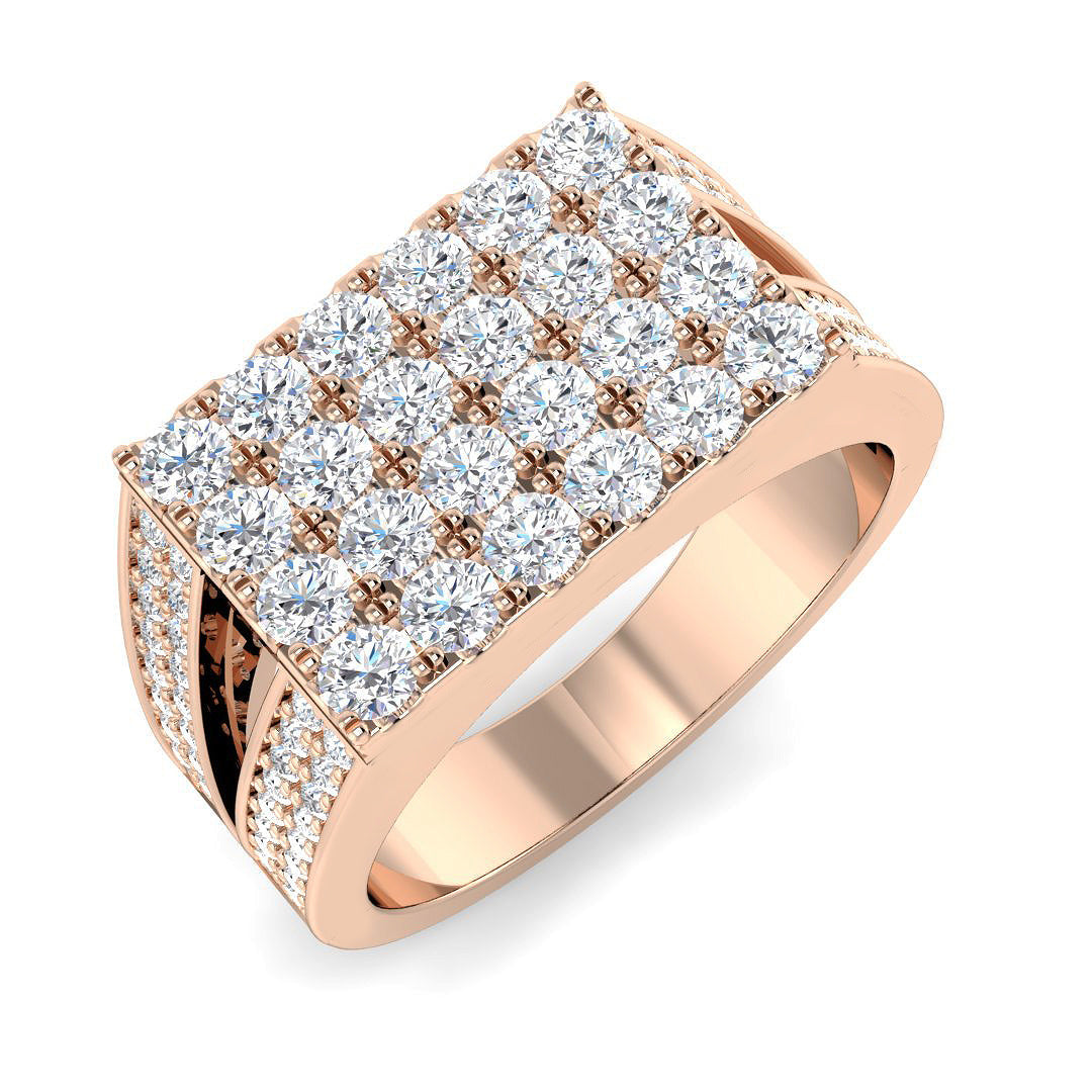 Signet Diamond Ring 1.94ct – SR4587 – 18k Rose Gold