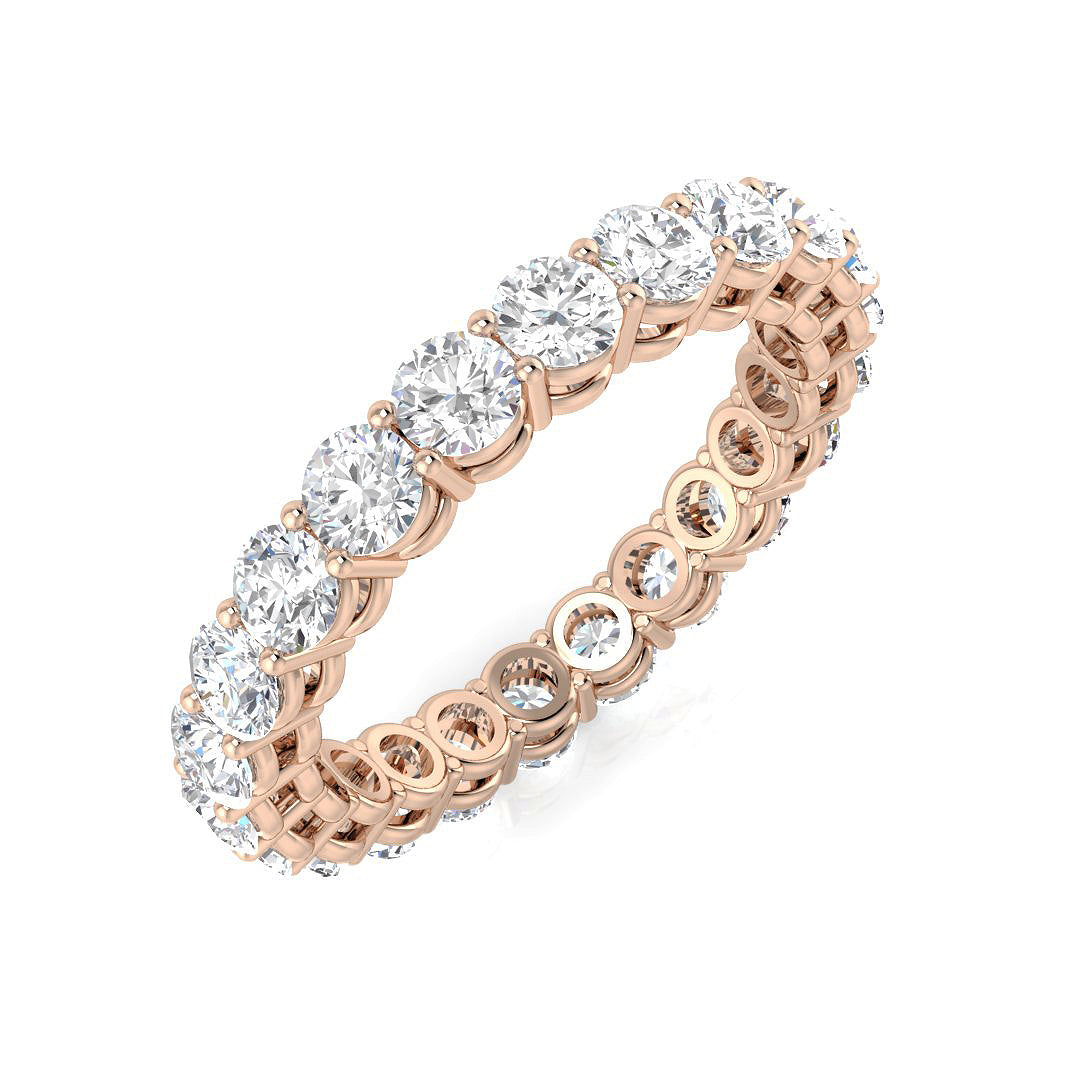 Full Eternity Diamond Ring 2.52ct–4.84ct – SR4564 – 18k Rose Gold