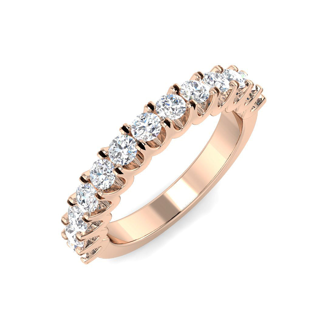 Half Eternity Diamond Ring 0.33ct–1.02ct – SR3728 – 18k Rose Gold